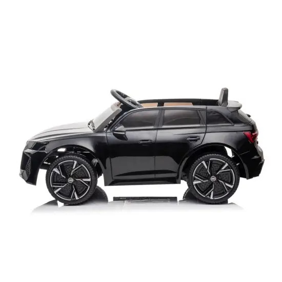 Melns elektromobilis Audi RS6 BRD-2118 Automašīnas