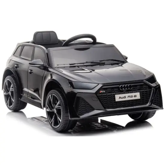 Melns elektromobilis Audi RS6 BRD-2118 Automašīnas