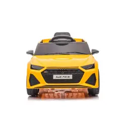 Audi RS6 BRD-2118 dzeltenais ar akumulatoru darbināmais automobilis