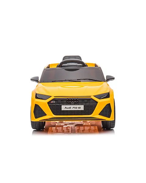 Audi RS6 BRD-2118 dzeltenais ar akumulatoru darbināmais automobilis