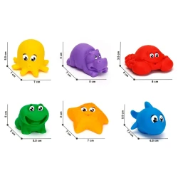  Smilšu un ūdens rotaļlietu komplekts Ūdens dzīvnieki