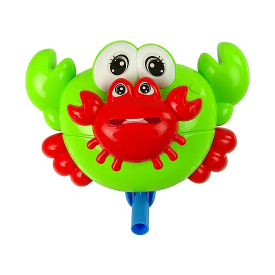 Zaļā push rotaļlieta bērniem Krabis