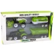 Farm Vehicle Set Tractor Harvester Tanker Semi-trailer