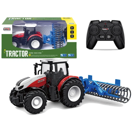 Remote-controlled Tractor Roller 2.4G Rubber Wheels