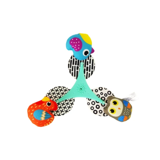 Krāsainu putnu melodiju karuseļi bērnu gultiņām un ratiņiem