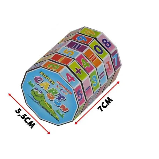 Kostka Edukacyjna Walec Matematyczny Układanka