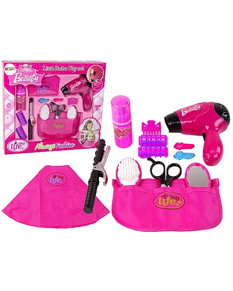 Skaistumkopšanas matu griešanas komplekts Matu žāvētājs Curling Iron Pink