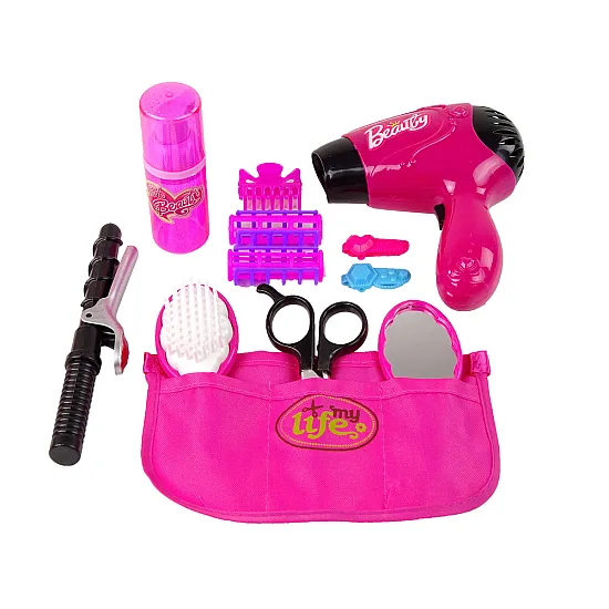 Skaistumkopšanas matu griešanas komplekts Matu žāvētājs Curling Iron Pink