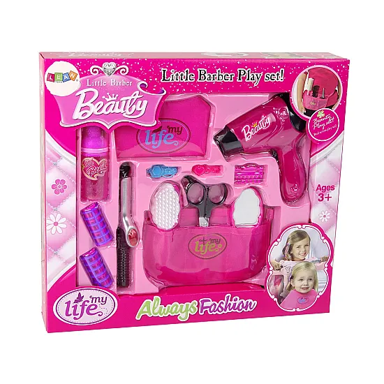 Skaistumkopšanas matu griešanas komplekts Matu žāvētājs Curling Iron Pink