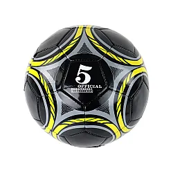 Melna futbola bumba, 24 cm, izmērs 5