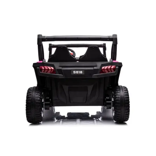Rozā elektriskā automašīna bērniem S618 4x4 Elektriskās mašīnas bērniem