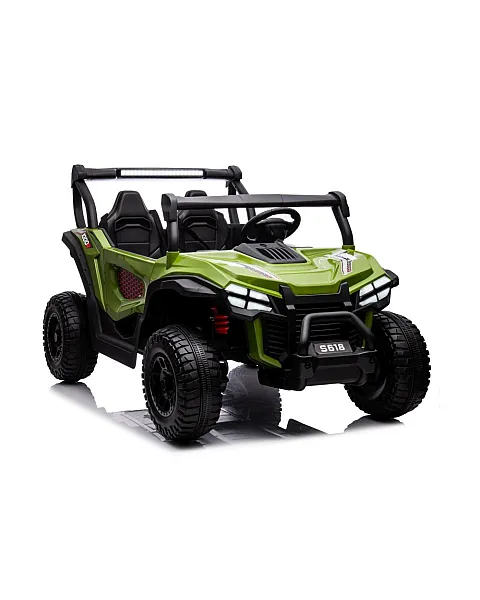 Zaļā elektriskā automašīna bērniem S618 4x4
