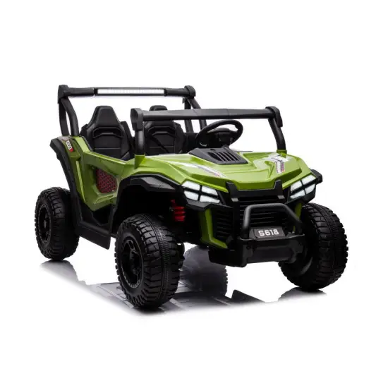 Zaļā elektriskā automašīna bērniem S618 4x4 Elektriskās mašīnas bērniem