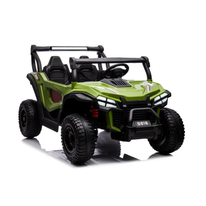 Zaļā elektriskā automašīna bērniem S618 4x4 Elektriskās mašīnas bērniem