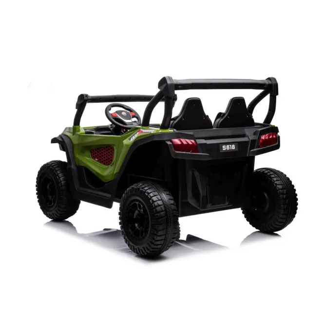 Zaļā elektriskā automašīna bērniem S618 4x4 Elektriskās mašīnas bērniem