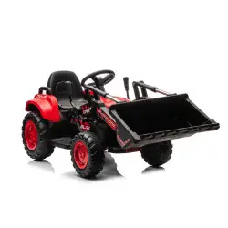 Sarkans elektriskais traktors BW-X002A ar kausu
