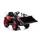 Sarkans elektriskais traktors BW-X002A ar kausu Elektriskās mašīnas bērniem