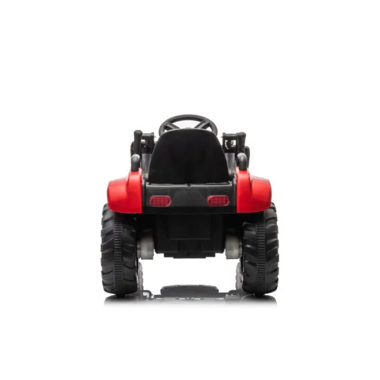 Sarkans elektriskais traktors BW-X002A ar kausu Elektriskās mašīnas bērniem