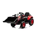 Sarkans elektriskais traktors BW-X002A ar kausu Elektriskās mašīnas bērniem