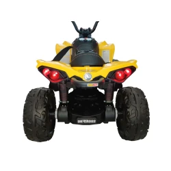 CAN-AM ar akumulatoru darbināms dzeltens kvadricikls