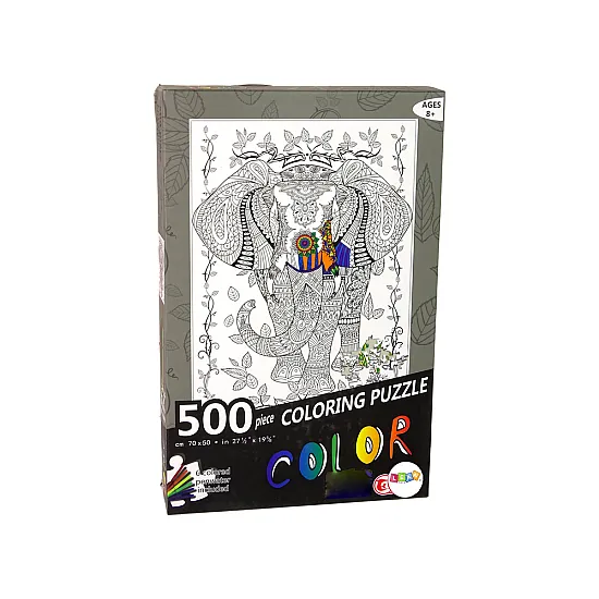 Spalvų dėlionė 500 dramblių Lavinamieji