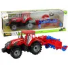 Red Tractor with Plough Friction Drive