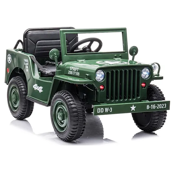 JH-103 4x4 ar akumulatoru darbināms zaļais automobilis Elektriskās mašīnas bērniem