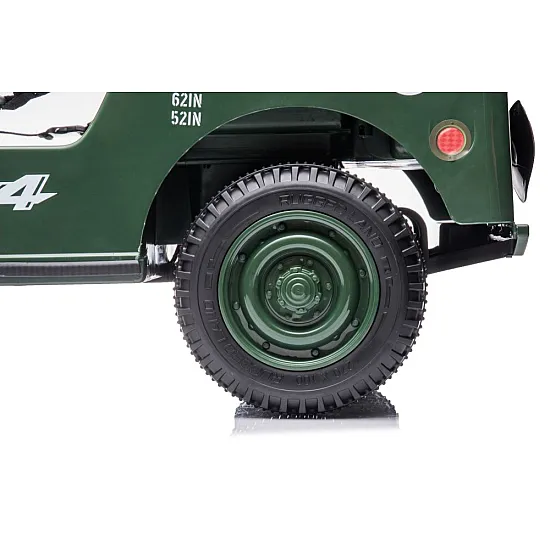 JH-103 4x4 ar akumulatoru darbināms zaļais automobilis Elektriskās mašīnas bērniem