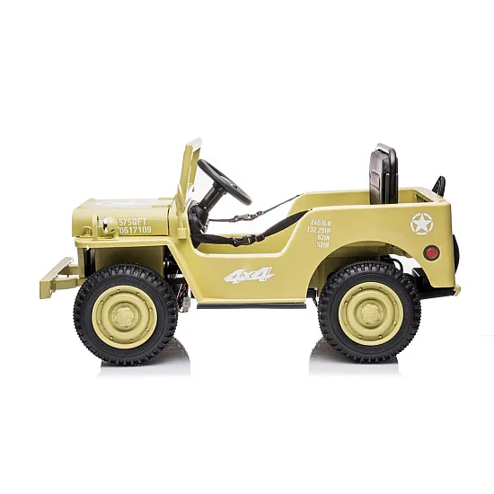 JH-103 4x4 viegla haki krāsas automašīna ar akumulatoru Elektriskās mašīnas bērniem