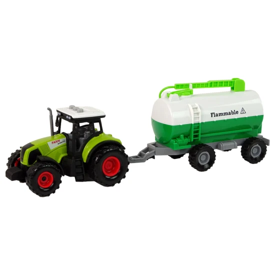 Tractor for Kids with Trailer Tank Car Farm
