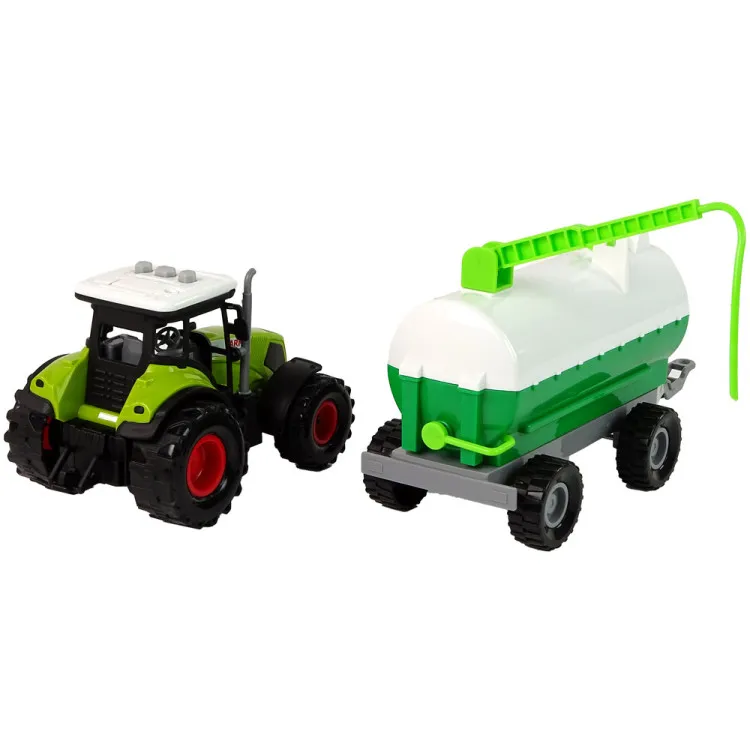 Traktors bērniem ar piekabi cisternu auto ferma