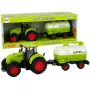 Traktors un piekabe ar lieliem riteņiem Green Farm