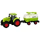 Traktors un piekabe ar lieliem riteņiem Green Farm