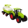 Traktors un piekabe ar lieliem riteņiem Green Farm