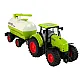 Traktors un piekabe ar lieliem riteņiem Green Farm