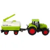 Traktors un piekabe ar lieliem riteņiem Green Farm
