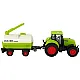 Traktors un piekabe ar lieliem riteņiem Green Farm
