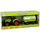 Traktors un piekabe ar lieliem riteņiem Green Farm