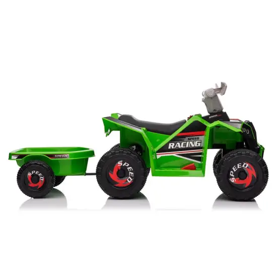 Zaļš XMX630T ar akumulatoru darbināms kvadracikls ar piekabi Kvadracikli