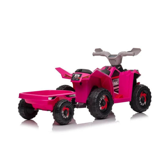 Rozā XMX630T ar akumulatoru darbināms kvadracikls ar piekabi Kvadracikli