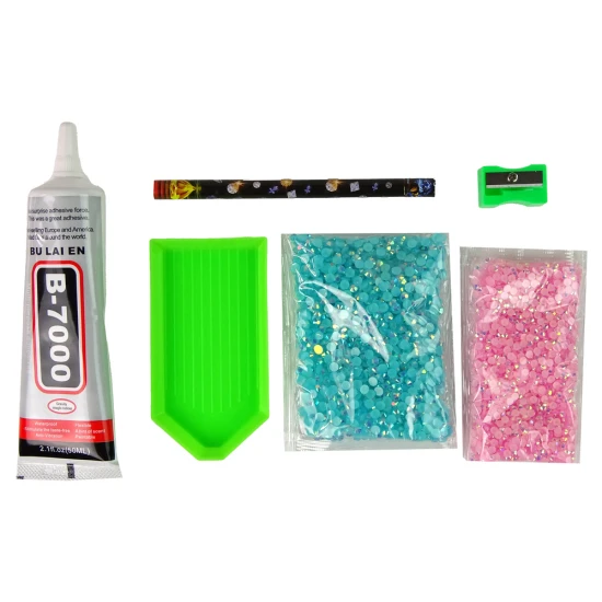 Zils radošs vienradzis komplekts: DIY - Dimanti un kristāli Saimnieki