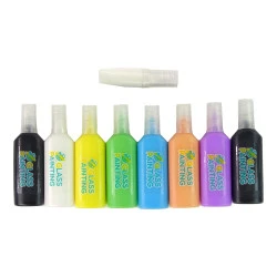 DIY Vienradzis logu uzlīmes, 8 krāsas, ar spīdumiem