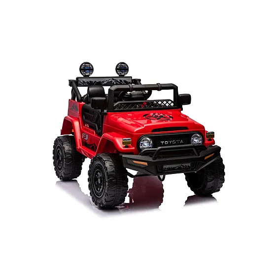 Toyota FJ ar akumulatoru darbināms sarkans SUV Automašīnas