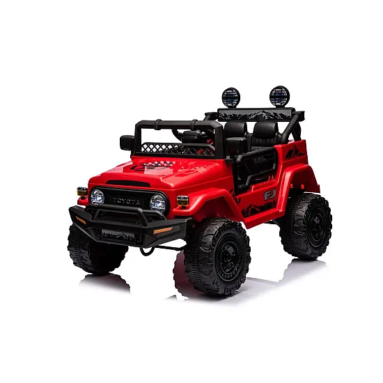 Toyota FJ ar akumulatoru darbināms sarkans SUV Automašīnas