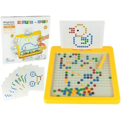 Dzeltena magnētiskā tāfele, 100 pērlītes