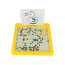 Dzeltena magnētiskā tāfele, 100 pērlītes