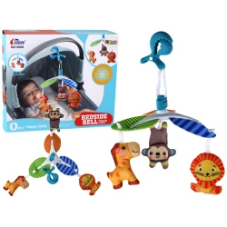 Klasisks bērnu gultiņu karuselis ar dzīvniekiem