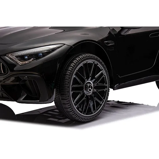 Melns elektromobilis Mercedes AMG SL63 Elektriskās mašīnas bērniem
