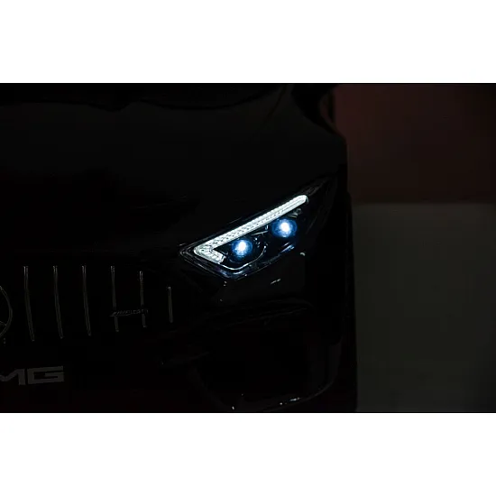 Melns elektromobilis Mercedes AMG SL63 Elektriskās mašīnas bērniem