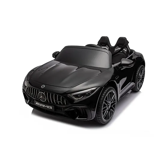 Melns elektromobilis Mercedes AMG SL63 Elektriskās mašīnas bērniem